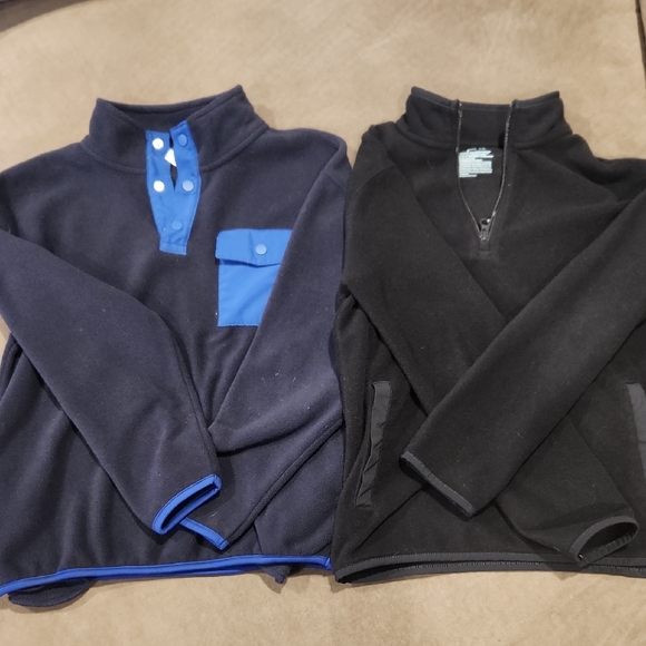Cat & Jack Other - Cat & Jack Boys Black and Blue Zip-Up Sweaters